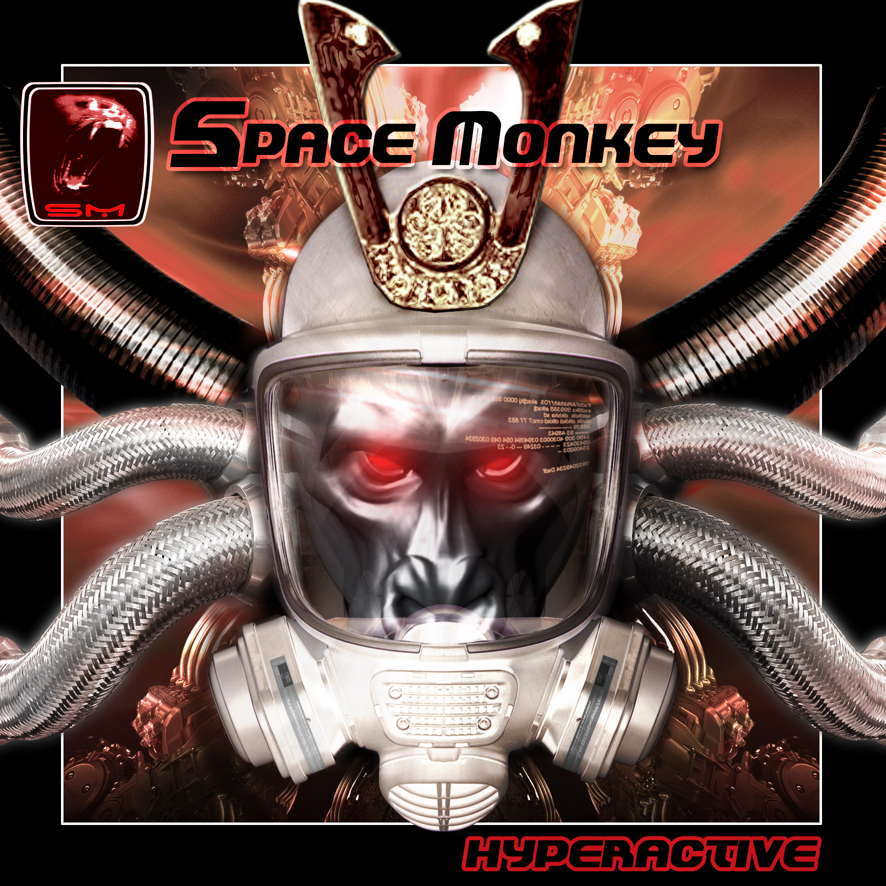 Print-CD Cover: Space Monkey-Hyperactive 